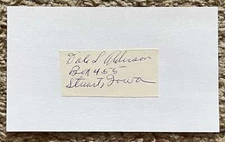 Dale Alderson signed cut- Cubs debut 1943