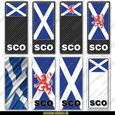 Scotland Caravan Sticker UK Car Number Plate Sticker vinyl decal Van Lorry Caravan camper ...