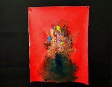 Original Acrylic Painting Contemporary Modern Abstract Fine Art Canvas Signed