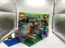 Lego Minecraft Set 21141 The Zombie Cave - Complete W/ Instructions & No Box