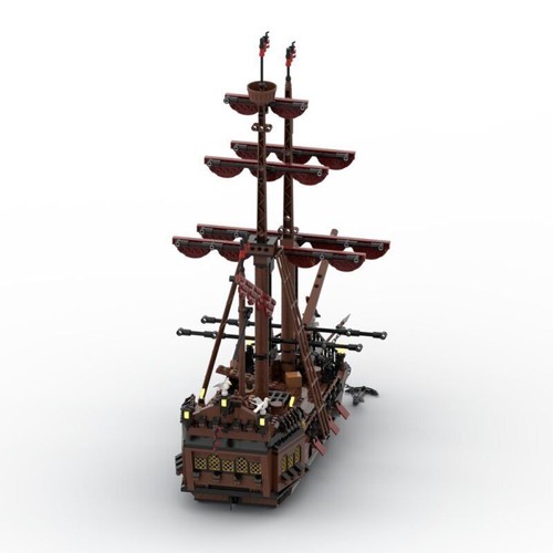 MOC-116561 Pirate Ship (1089+parts) Building Block Model Assembly Ornament - Picture 3 of 5