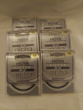 6 Hoya 58mm UV Filters