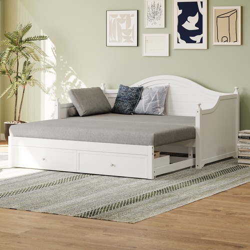Twin Daybed with Storage Drawers Modern Daybed Frame for Living Room - Picture 5 of 53