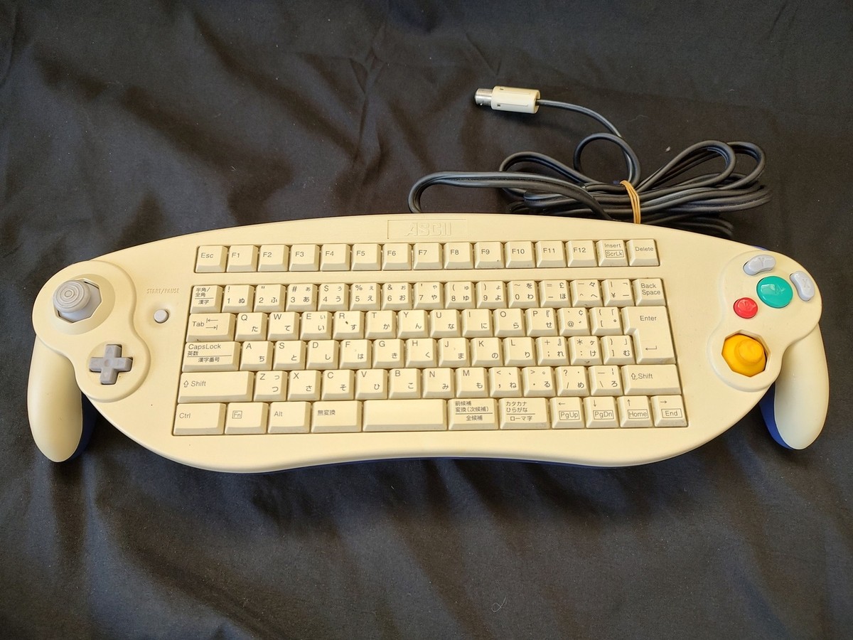 Nintendo GameCube ASCII keyboard Controller ACS-1901PO, not tested
