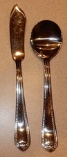 Lenox Stainless Flatware 18/10 Sugar Spoon & Butter Knife