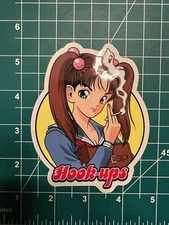 Hook-Ups  The Original Brand Vintage Sticker/Decal Skateboarding Brand 