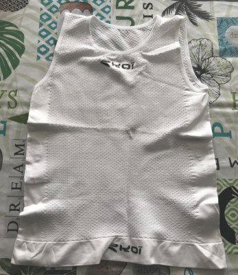 Sous-maillot Ekoi Neuf - Débardeur Technique Blanc Et Noir Pour Sport