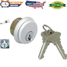 Adams Rite Keyed Mortise Lock Cylinder - Aluminum, 1" Length, 5 Pin C Keyway