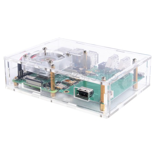 New Acrylic case Raspberry Pi set-top box kit for Raspberry Pi4B extension board - Picture 7 of 8
