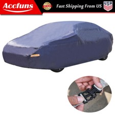 Full Car Cover Waterproof Wnon-abrasive Cotton Lining Dark Blue Peva 7 Layers