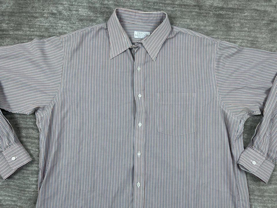 Arrow Bradstreet Shirt Mens  17.5 34/35 Striped Long Sleeve - Image 2 of 4