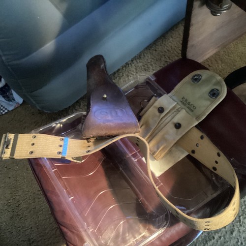 Usn! Winchester Ordnance Co. M1911 Holster 1918 Mfg RussellWeb PouchM1923 Webelt - Picture 17 of 20