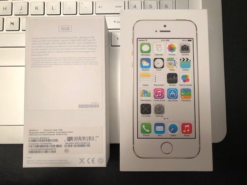 Apple iPhone 5S Gold 16 GB BOX ONLY (no phone) - Photo 2 sur 7