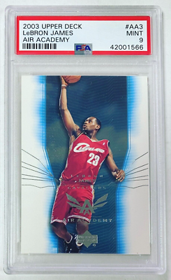 2003-04 Upper Deck LeBron James Air Academy PSA 9 #AA3 Rookie Year 