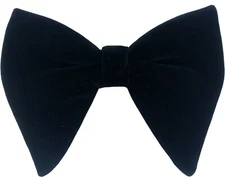 Men's Velvet Bow Ties Pre-Tied Oversized Bowtie Formal Tuxedo Butterfly Big Bow