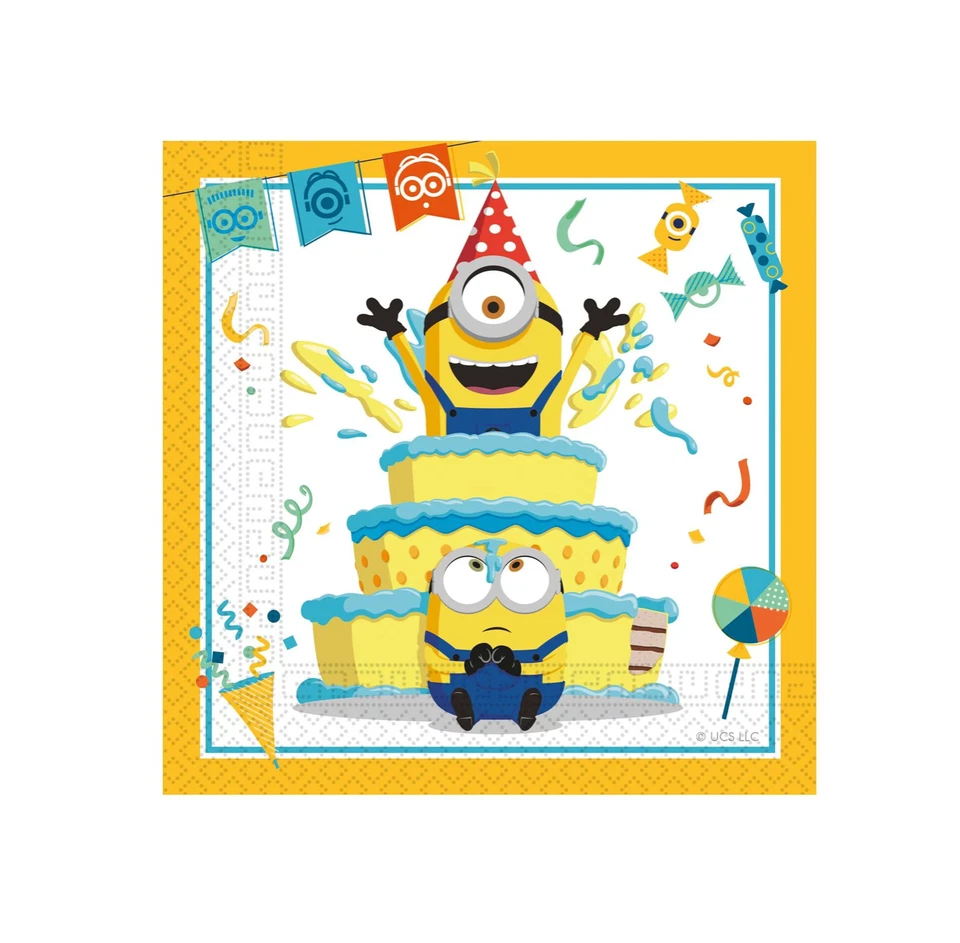 Vajilla Decoraciones Fiesta Minions Platos Tazas Serpientes Mantel Despreciable Yo Foto 4 de 4