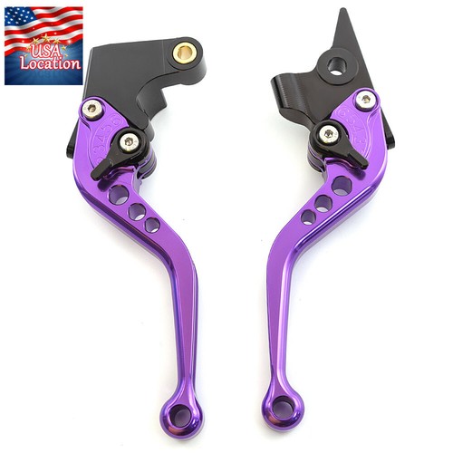Palanca de embrague de freno púrpura para Yamaha FZ-07 MT-07 2014-2021 FZ-10 MT-10 2016-2021 - Imagen 3 de 11