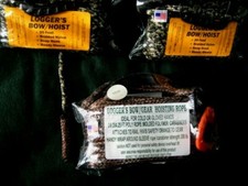 CROSS/BOW 3/8"dia. 25' poly rope hoist + one 20' 1/4'DIA compact bow hoist.USA