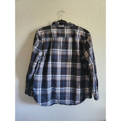 Carhartt Uomo Original Fit Manica Lunga Plaid Lavoro Flanella-XL - Foto 2 di 9