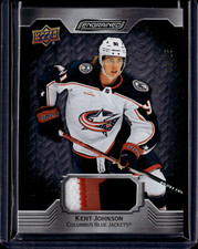 2023-24 Upper Deck Engrained Premium Memorabilia Ebony #29 Kent Johnson 12/15
