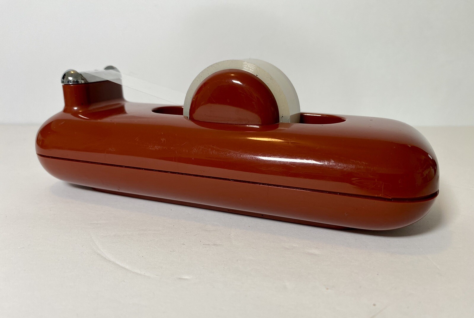 Vintage 1981 ELDON Office Desktop Tape Dispenser Retro Art Deco Rare