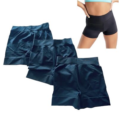 Bestena Pair Seamless Smooth Women's BOYSHORTS SM Black