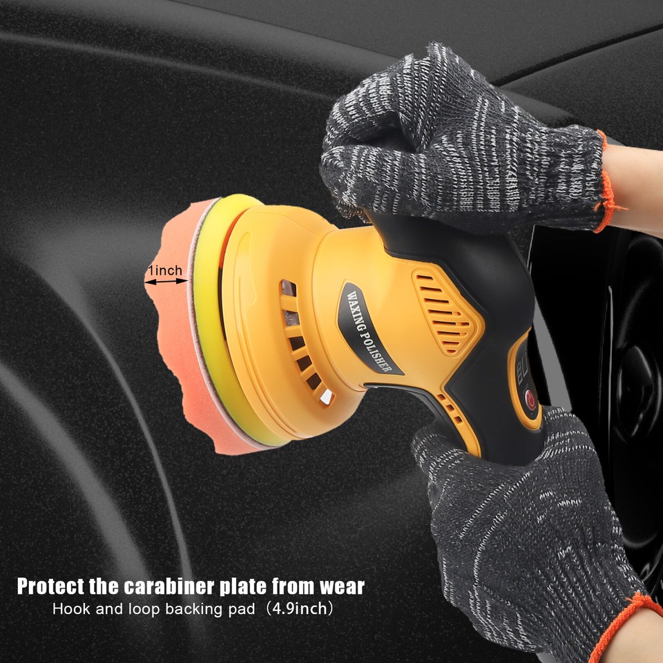 Dual Action Car Polisher Buffer Machine Cordless Sander Polishing Kit 2 ...