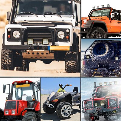 10X 48W LED Work Light Spotlights - 12V, IP67, 6000K For Car, Truck, Boat 2 thumbnail image