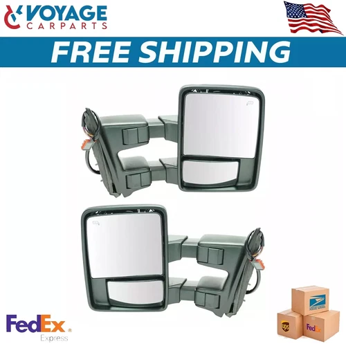 Front Mirror set Fits Left & Right For 2009-2016 Ford F250 F350 Super Duty Truck