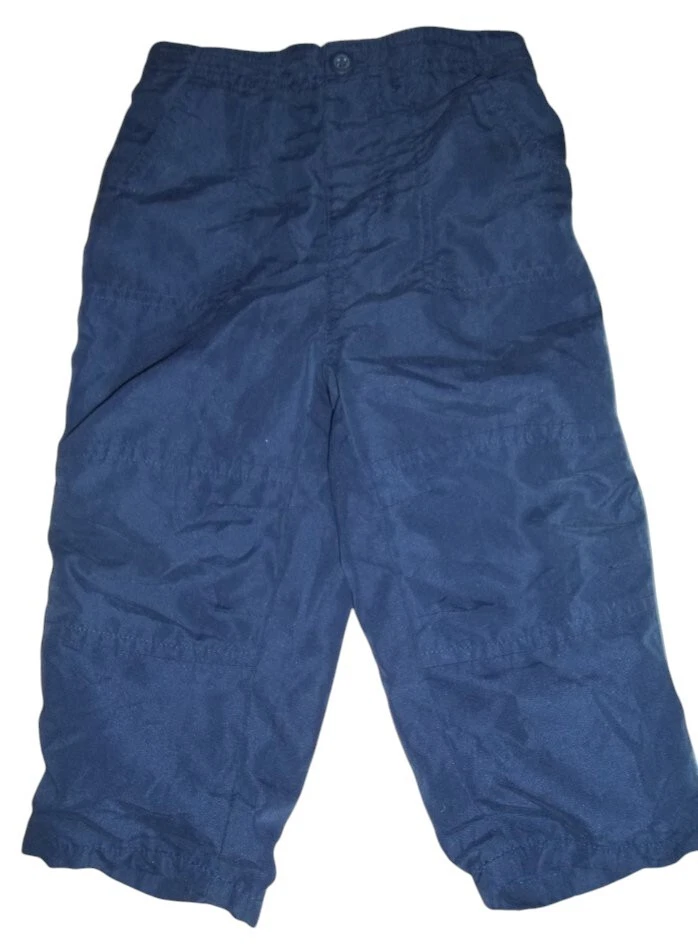 * Top de carreras y pantalones deportivos azul marino y rojo para niños talla 24 meses Foto 3 de 3