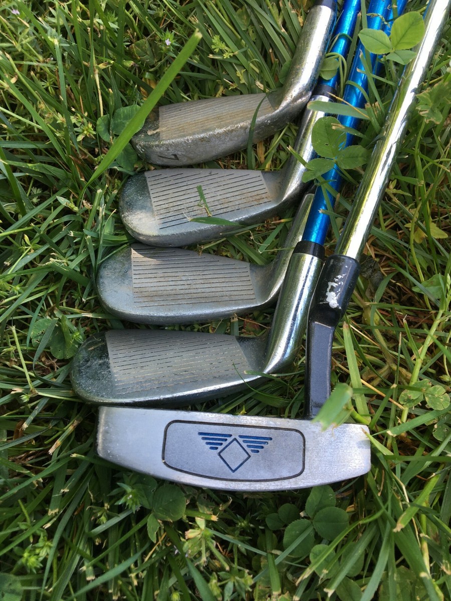 5 MacGregor Tourney MT Jr Golf Clubs Sizes 5,7,9,w And Putter