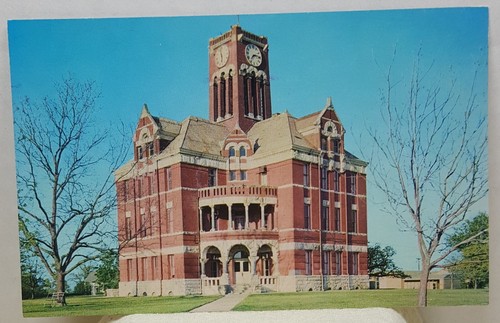 Lee County Courthouse Giddings Texas Vintage Postcard