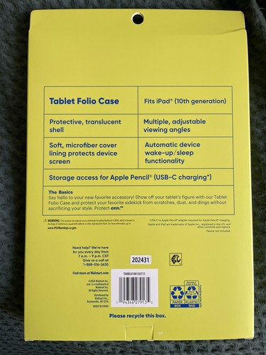 Onn Protect iPad 10.9” Case - Picture 2 of 2