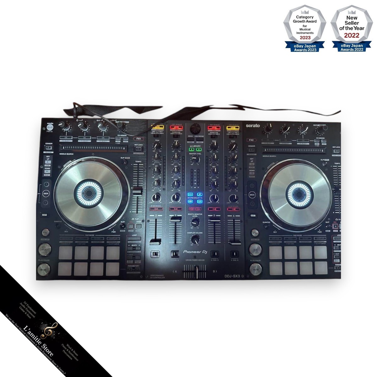 Pioneer DDJ-SX3 Serato 4-channel Performance DJ Controller Pioneer DDJ-SX3 Serato 4-channel Performance DJ Controller