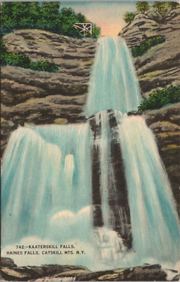 Postcard Kaaterskill Falls, Haines Falls, Catskill Mountains, New York