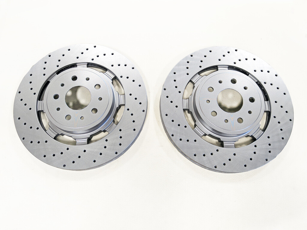 Maserati GranTurismo GranCabrio Quattroporte Front Rotors 235318 awitalian.com