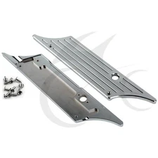 Chrome Saddlebag Latch Covers Face Fit For 1993-2013 Harley Touring Street Glide