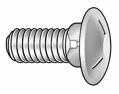 Pack of 2 Carriage Bolt 3/8-16 PK50, 2 in Pack of 2 Carriage Bolt 3/8-16 PK50, 2 in