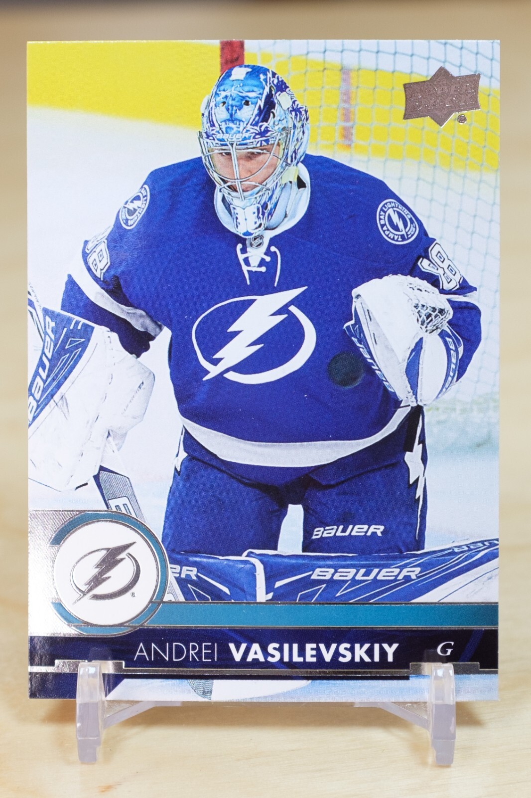 2017-18 Upper Deck Hockey Base #165 Andrei Vasilevskiy - Tampa Bay Lightning