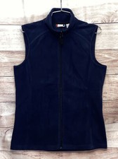 Clique Women's Soft Shell Sweater Vest Size M Navy Blue Full Zip Nwt Lbb76