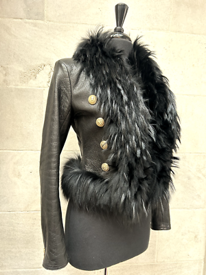BALMAIN 羊革ステッチデザインジャケット　ブラック　サイズ11 s-l400.png