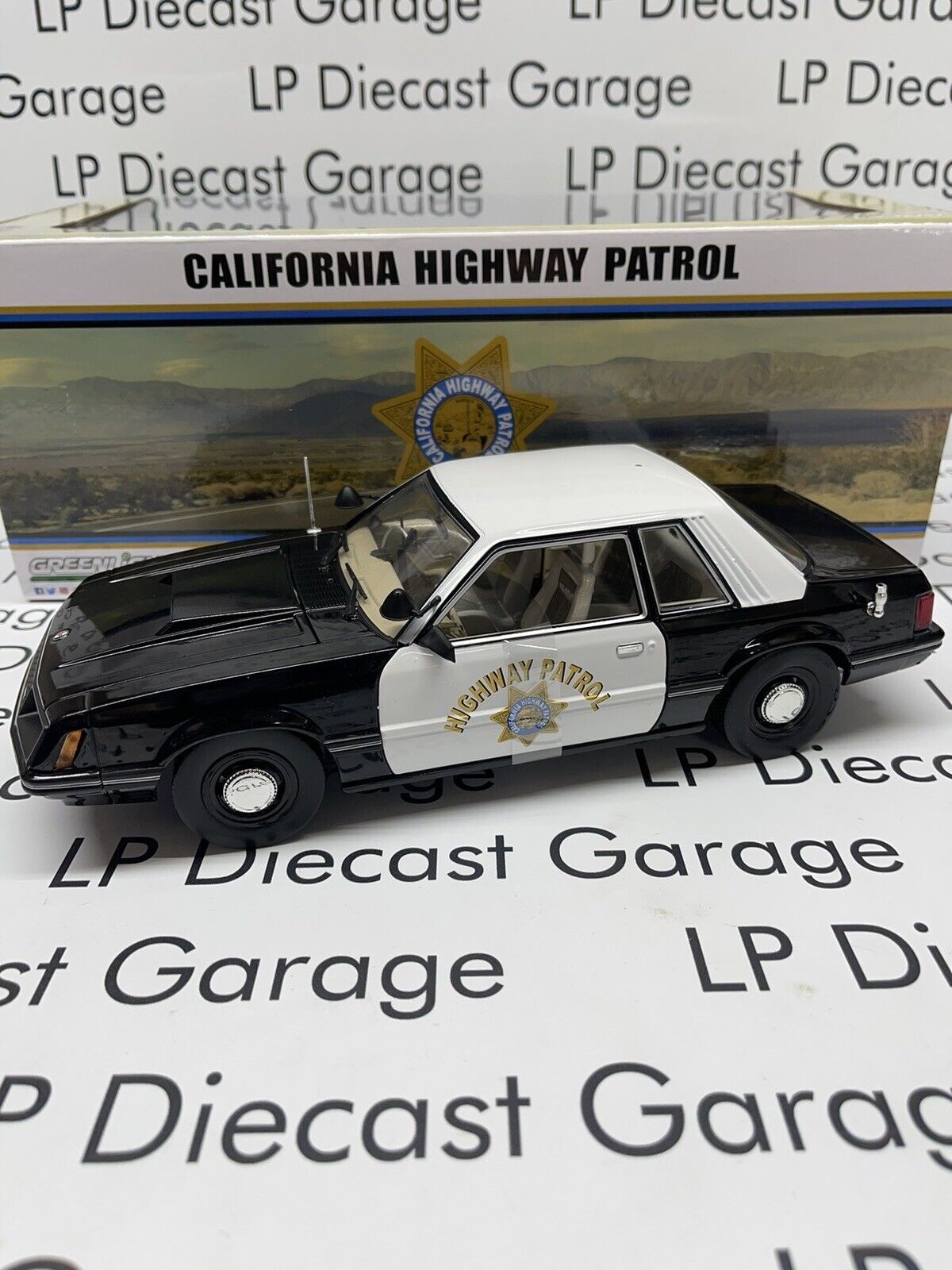 1982 Ford Mustang SSP - California Highway Patrol - Greenlight 1/18 - 13600  - Passion Diecast