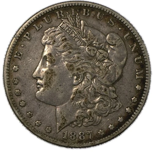 1887-O Morgan Silver Dollar Extremely Fine XF Detail