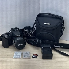 Nikon COOLPIX P510 16.1MP Digital Camera 42x Zoom + Bag + 2 Batteries + SD Card