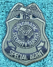 U.S. Department of State - Diplomatic Security Service - Patch Badge - Green