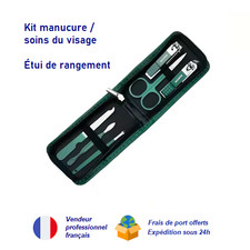 Kit manucure / soins du visage coupes-ongles, ciseaux, cuillère oreilles, lime
