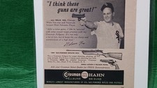 BASEBALL, NELLIE FOX in CROSSMAN/HAHN GUN AD
