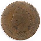 New Listing1870 Indian Head Penny Cent About Good (AG)