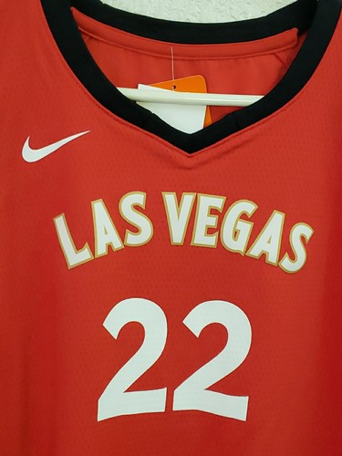 Nike Youth-WNBA Las Vegas Aces A'Ja Wilson Size XL Red Victory Edition Jersey - Picture 3 of 16