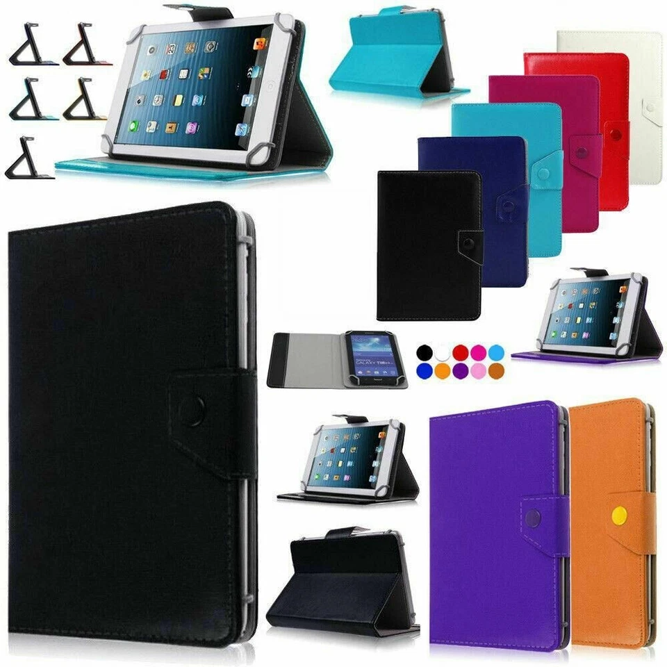 Case Leather Protective Flip Stand Cover For All Amazon 7"8"10"inch Tablet US - Image 2 of 4